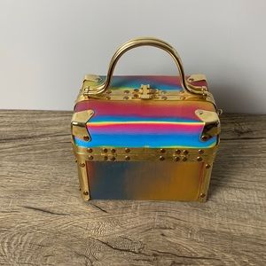 Vintage Iridescent Rainbow Box Purse